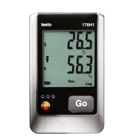 Testo 176 H1 4-Channel Temp/Rh Logger With 2 External Connections For Temp-Humidity Probes-Ntc/Capacitive 0572 1765
